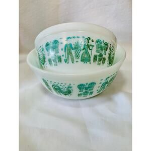 Vintage Pyrex Blue Amish Butterprint